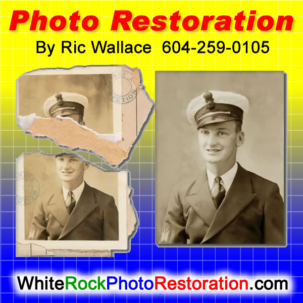 White Rock BC Photo Restoration Ric Wallace can bring FADED or partially lost PHOTOS back to LIFE
